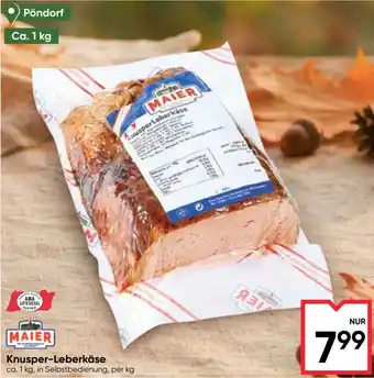 Maximarkt Maier Knusper-Leberkäse Angebot