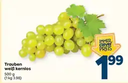 Billa Trauben weiß kernlos Angebot