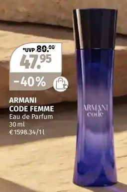 Müller Armani Code Femme Angebot