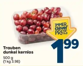 Billa Trauben dunkel kernlos Angebot