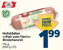 Billa Hofstädter Streichwurst Angebot