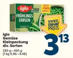 Billa Iglo Frühlings Erbsen Angebot