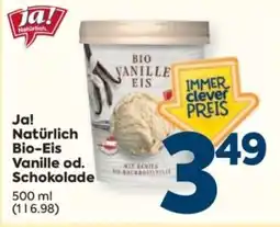 Billa Ja! Natürlich Bio-Eis Vanille Angebot