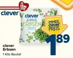 Billa clever Erbsen Angebot