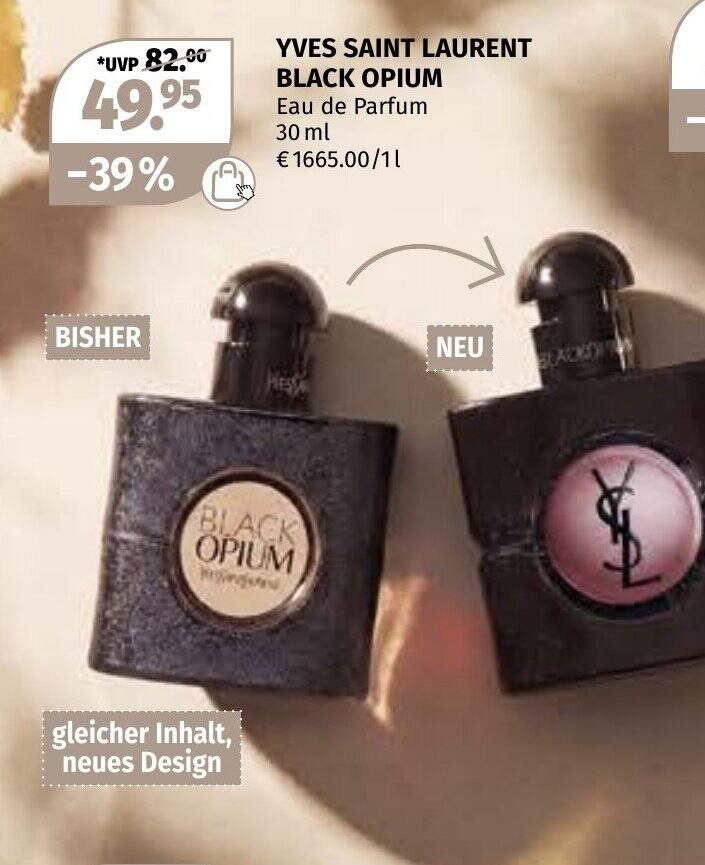 Yves Saint Laurent Black Opium 30 ml Angebot bei Müller