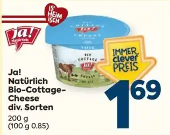 Billa Ja! Natürlich Bio-Cottage-Cheese Angebot
