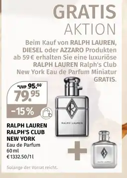 Müller Ralph Lauren Ralph's Club New York Eau de Parfum Angebot