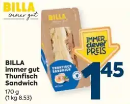 Billa BILLA immer gut Thunfisch Sandwich Angebot