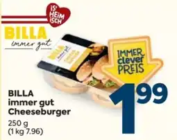 Billa BILLA immer gut Cheeseburger Angebot