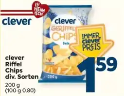 Billa clever Riffel Chips Angebot