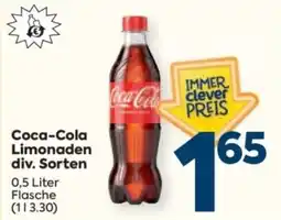 Billa Coca-Cola Limonaden Angebot