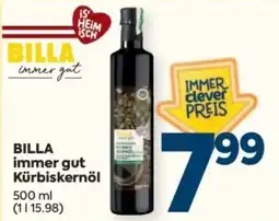 Billa BILLA immer gut Kürbiskernöl Angebot
