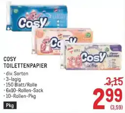 Metro Cosy Toilettenpapier Angebot