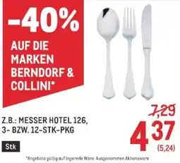 Metro Messer Hotel 126 Angebot