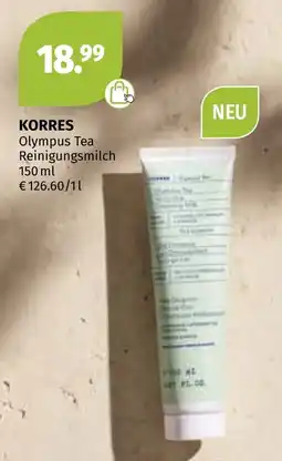 Müller KORRES Olympus Tea Reinigungsmilch Angebot