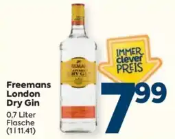 Billa Freemans London Dry Gin Angebot