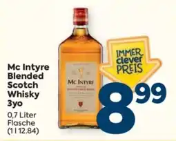 Billa Mc Intyre Blended Scotch Whisky 3yo Angebot