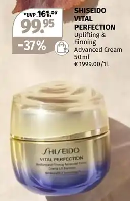 Müller Shiseido Vital Perfection Uplifting & Firming Advanced Cream Angebot