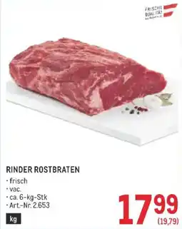 Metro Rinder Rostbraten Angebot