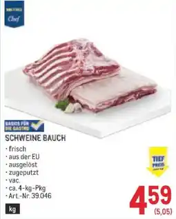 Metro Schweine Bauch Angebot