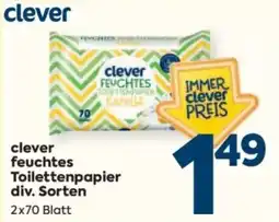 Billa clever feuchtes Toilettenpapier Angebot