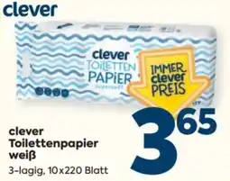 Billa clever Toilettenpapier weiß Angebot
