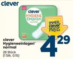 Billa clever Hygieneeinlagen normal Angebot