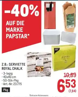 Metro Serviette Royal Chalk Angebot