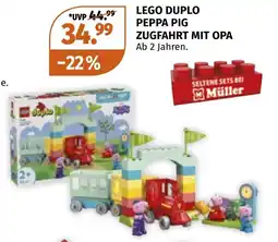 Müller LEGO DUPLO PEPPA PIG ZUGFAHRT MIT OPA Angebot