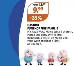 Müller Hasbro Fünfköpfige Familie Angebot