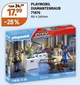 Müller Playmobil Diamantenraub Angebot