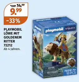 Müller Playmobil Löwe mit goldenem Ritter Angebot