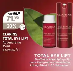 Müller Clarins Total Eye Lift Augencreme Angebot