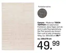 Möbel Ludwig Canyon - Moderner TISCH-TEPPICH Angebot