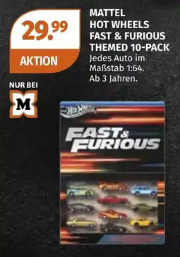 Müller Mattel Hot Wheels Fast & Furious Themed 10-Pack Angebot