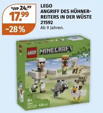LEGO Minecraft Angriff des Hühnerreiters in der Wüste