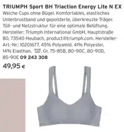 Tchibo Eduscho TRIUMPH Sport BH Triaction Energy Lite N EX Angebot