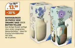 Müller Ravensburger 3D Puzzle Vase Organic Sage Oder Butter-Yellow Angebot