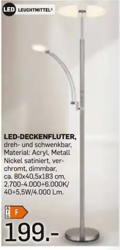 Möbel Ludwig LED-Deckenfluter Angebot