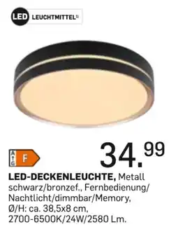 Möbel Ludwig LED-Deckenleuchte, Metall Angebot