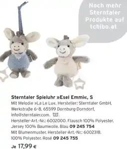 Tchibo Eduscho Sterntaler Spieluhr Esel Emmi, S Angebot