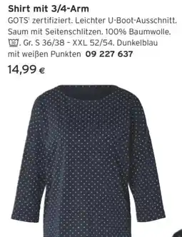 Tchibo Eduscho Shirt mit 3/4-Arm Angebot