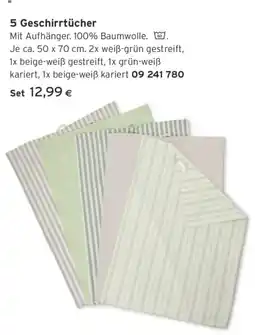 Tchibo Eduscho 5 Geschirrtücher Angebot