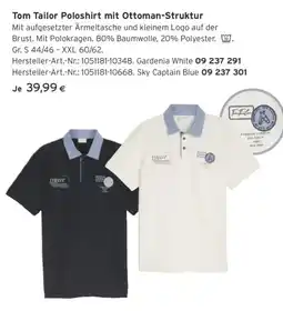 Tchibo Eduscho Tom Tailor Poloshirt mit Ottoman-Struktur Angebot