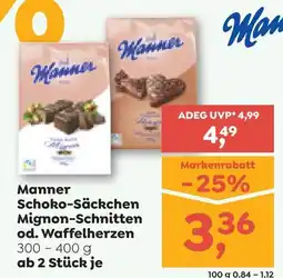 ADEG Manner Schoko-Säckchen Angebot