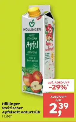 ADEG Höllinger Steirischer Apfelsaft naturtrüb Angebot