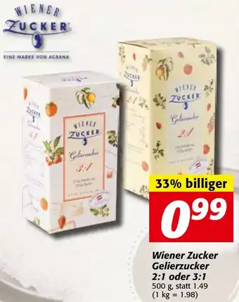 Strasser Markt Wiener Zucker Gelierzucker 500 g Angebot