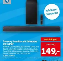 Interspar Samsung Soundbar mit Subwoofer HW-B450F Angebot