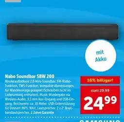 Interspar Nabo Soundbar SBW 200 Angebot