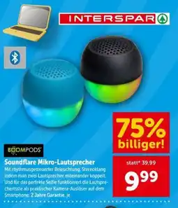 Interspar BoomPods Soundflare Mikro-Lautsprecher Angebot